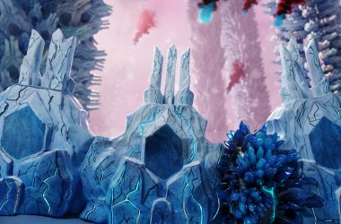 In this illustration, artist Brad Krajina, Ph.D., imagines epithelial cells as fortresses protecting the body from missile-like pathogens. Spiky blue T cells are ready to stop any infection from spreading.