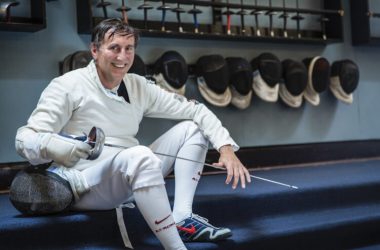 Alessandro Sette in fencing gear